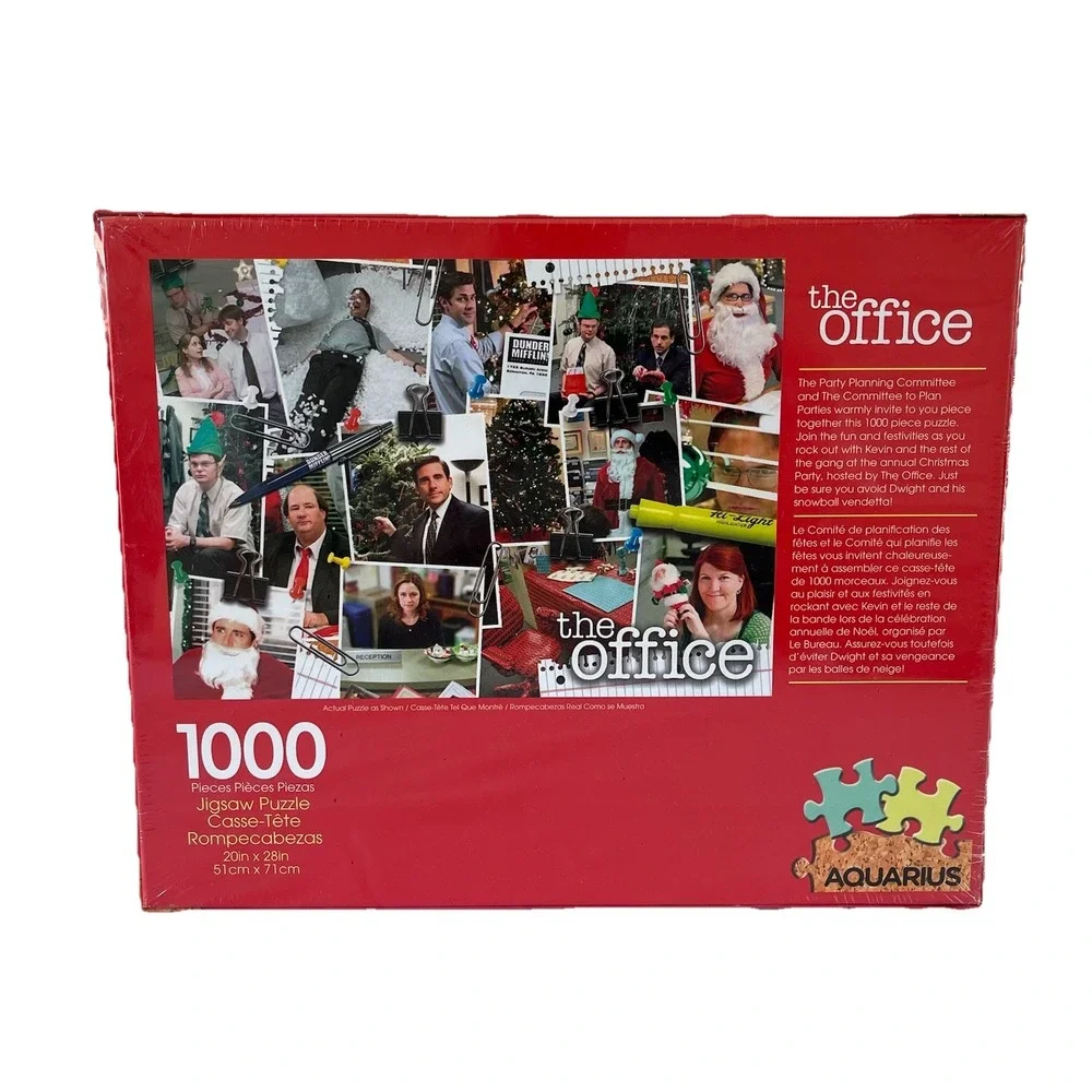 The Office 1000 Pieces Christmas Puzzle 20 X‎ 28 Brand Sealed By Aquarius 65-387